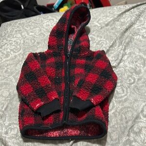 Carter's Red and Black Buffalo Plaid Hoodie